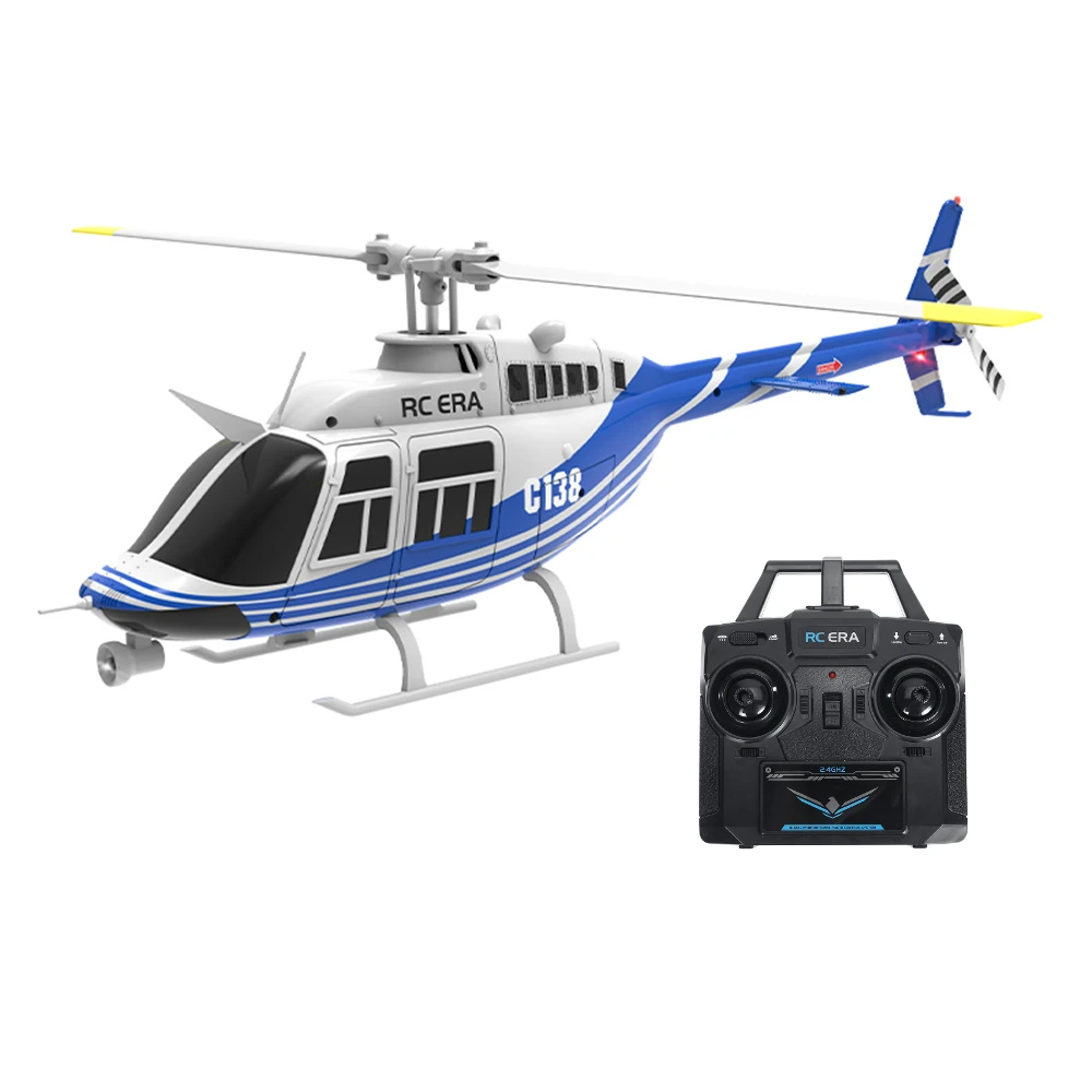 RC ERA C138 Bell 206 2.4G 6CH 6-Achsen-Gyroskop 1:33 Maßstab Höhenhalte-Modus flybarless RC Hubschrauber RTF