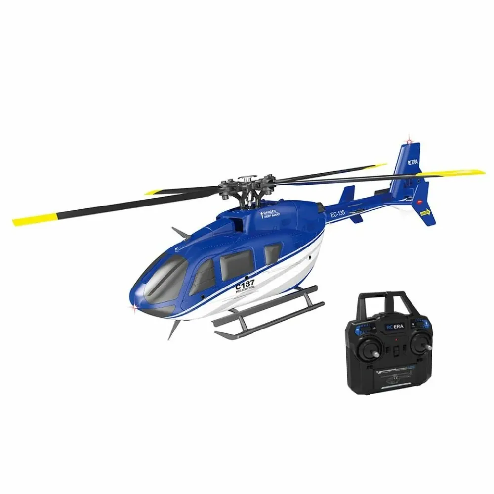 RC ERA C187 2.4G 4CH 6-Achsen Gyro Optischer Fluss Lokalisierung Höhenhaltung Flybarless EC135 Scale RC Hubschrauber RTF