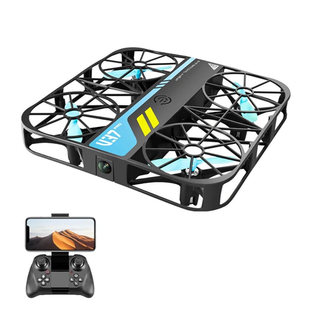 4DRC V37 MINI WiFi FPV mit HD-Kamera Modus für Höhenhaltung Vollen Gitter-Schutz Kindergeschenk LED-Licht Taschen-RC-Spielzeug-Drohne Quadcopter RTF