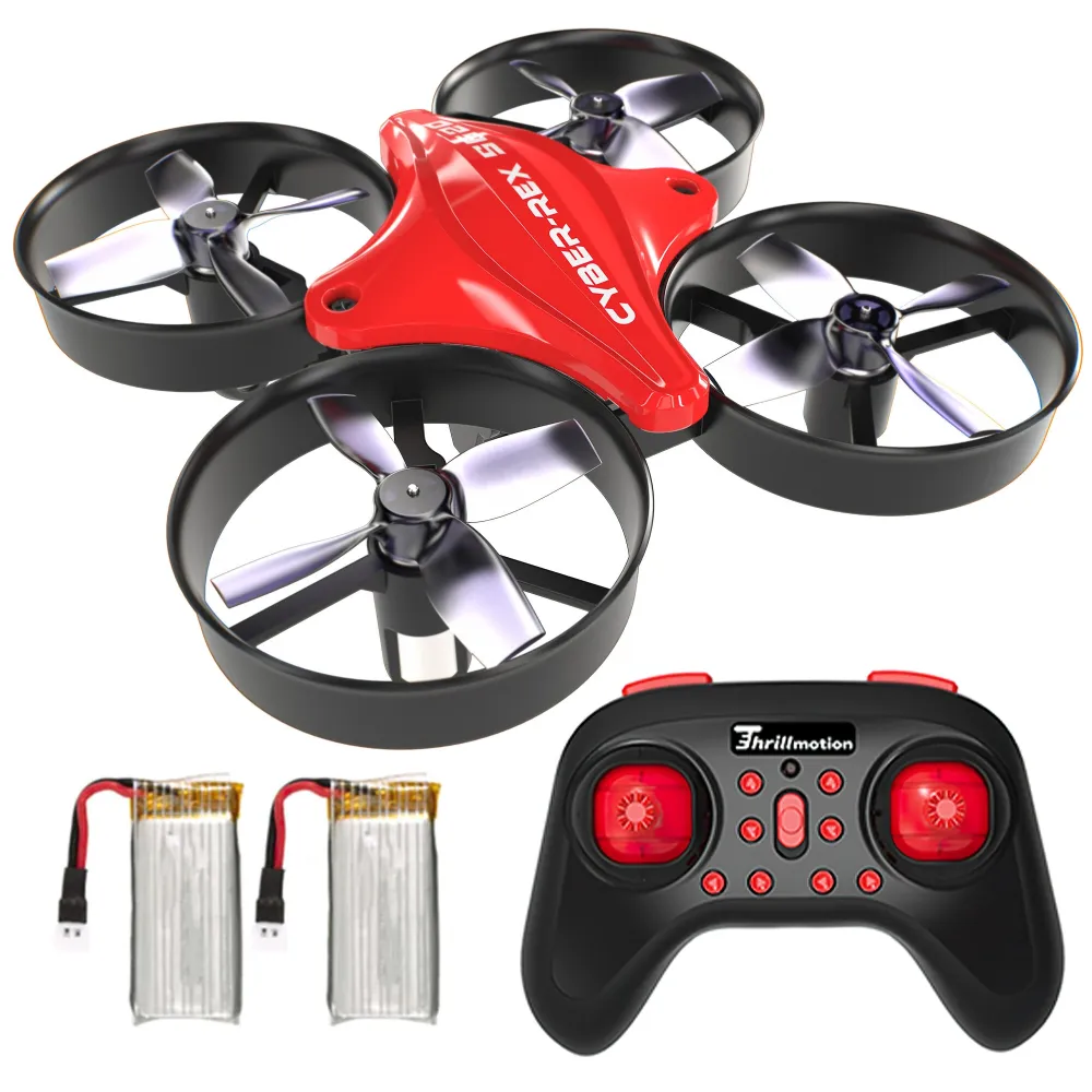 Emax Thrill Motion Cyber-Rex S620 Höhenhalte-Kopfloser Modus 360° Rollen Zwei Batterien 2.4G 6CH Anfängerflug-Übungs-RC-Drohne Quadcopter RTF