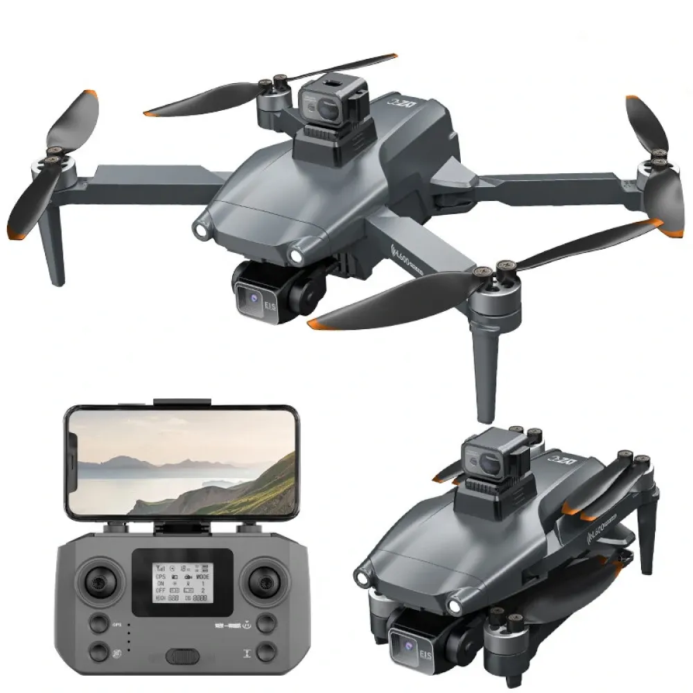 Faltbarer RC-Drohne LYZRC L600 PRO MAX GPS 5G WiFi FPV mit 4K ESC HD Dual-Kamera, 3-Achsen-EIS-Gimbal, 360° Hindernisvermeidung und bürstenloser Motor