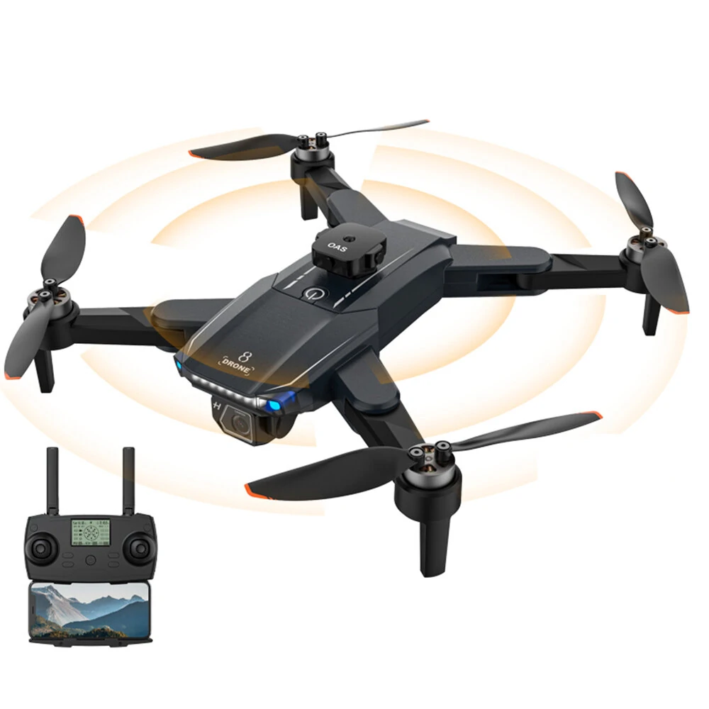 JJRC X33 GPS 2.4G WiFi FPV mit elektrischer HD-Doppelkamera 360° Hindernisvermeidung Optischer Flusspositionierung Bürstenloser faltbarer RC-Drohne Quadcopter RTF