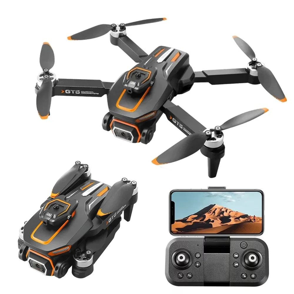 LSRC GT5 WiFi FPV mit elektrischer Anpassung,HD-Dualkamera,360° Hindernisvermeidung,optische Flusspostitionierung,faltbarer LED RC-Drone Quadrocopter RTF