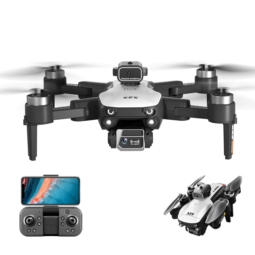 LSRC S2S WiFi FPV mit 6K 720P ESC HD Dualkamera, 360° Infrarot-Hindernisvermeidung, Optischer Flusspositionierung, Bürstenloser faltbarer RC-Drohne Quadcopter RTF