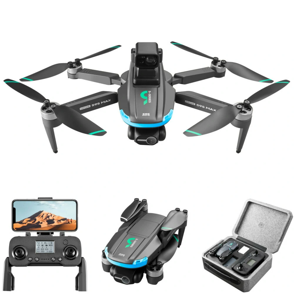 LSRC S9S GPS 5G WiFi FPV mit 2,7K ESC HD Kamera, 2-Achs-Mechanik-Gimbal, 360° Hindernisvermeidung, bürstenloser 218g faltbarer RC-Drohne-Quadcopter RTF