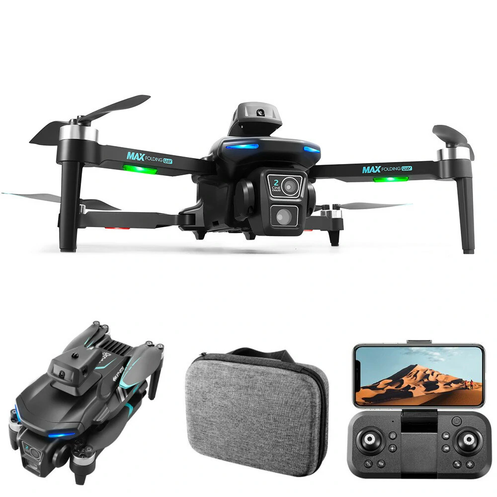 LSRC XT606 WiFi FPV mit elektrischer Einstellung HD-Dual-Kamera 360° Hindernisvermeidung Optischer Fluss Positionierung Bürstenloser faltbarer RC-Drohne Quadcopter RTF