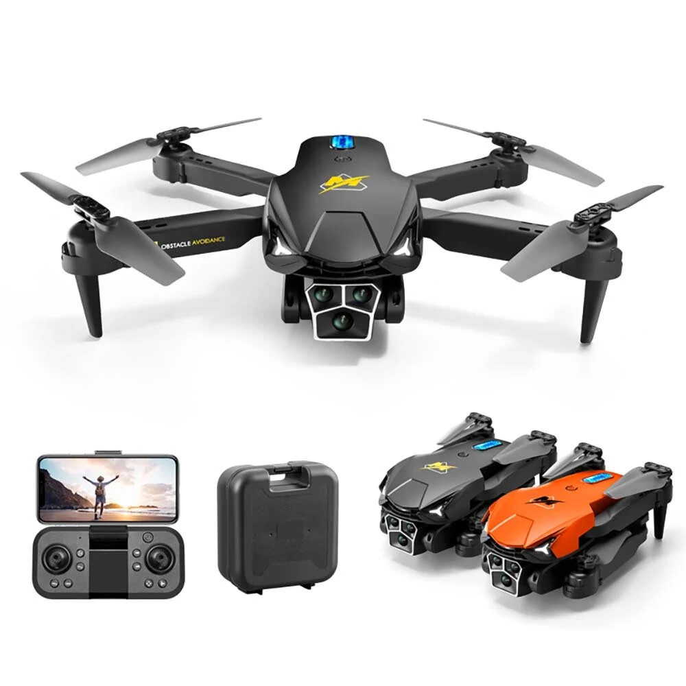 WLRC M3 Drei-Kamera-Elektrische Einstellung WiFi FPV mit HD 3 Objektiven 360° Intelligente Hindernisvermeidung Optische Flusspositionierung Faltbarer RC Drohne Quadcopter RTF