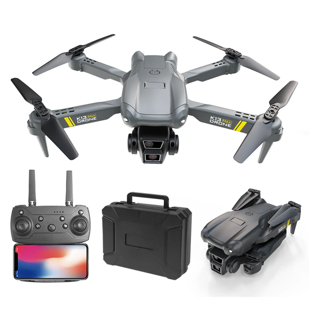 XKJ K13 MAX WiFi FPV mit HD-Doppelkamera Altitude Hold Headless Mode zusammenklappbare RC-Drohne Quadcopter RTF