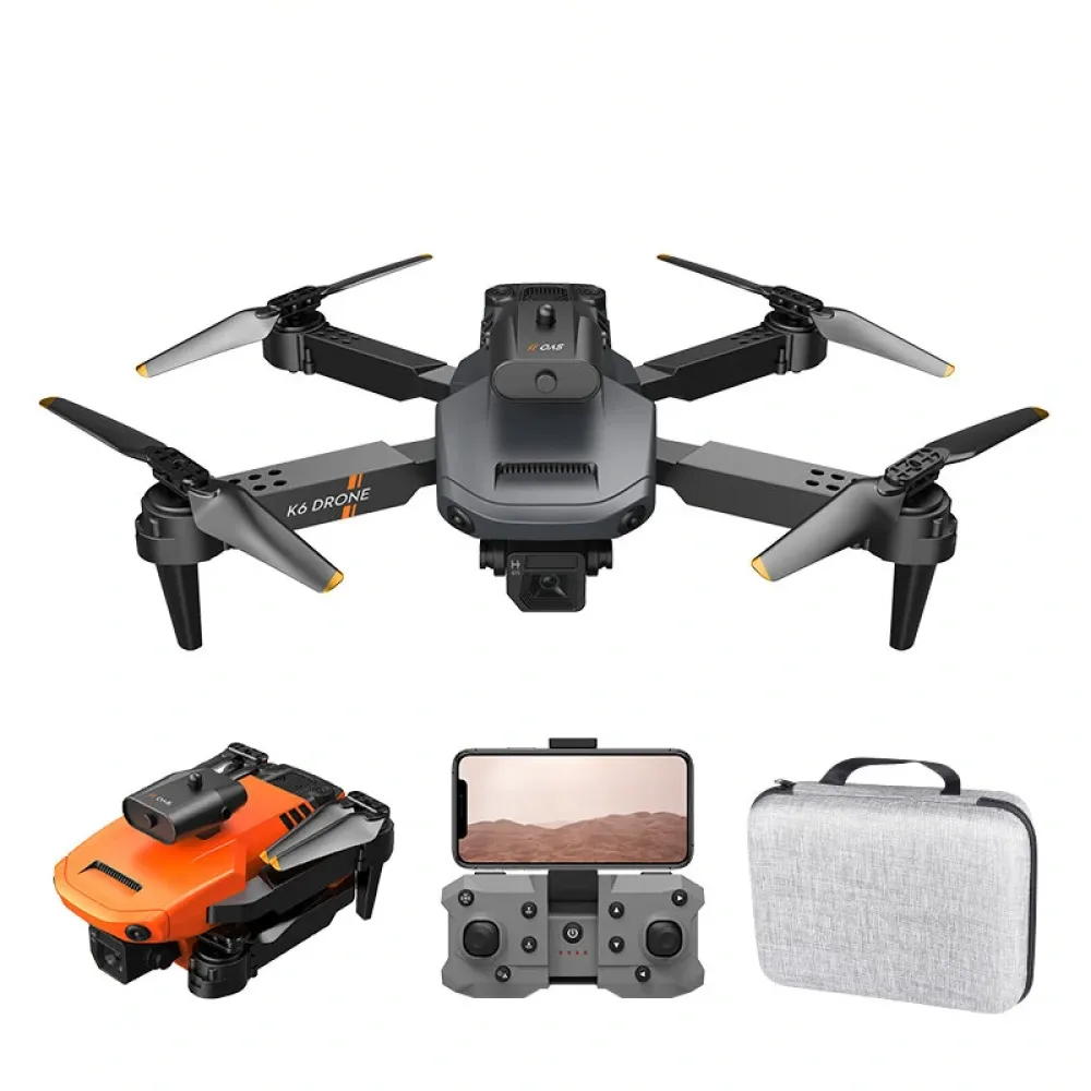 XKJ K6 WiFi FPV mit 4K-Dual-HD-Kamera, 360° Infrarot-Hindernisvermeidung, optischer Flusspositionierung faltbarer RC-Drohne Quadcopter RTF