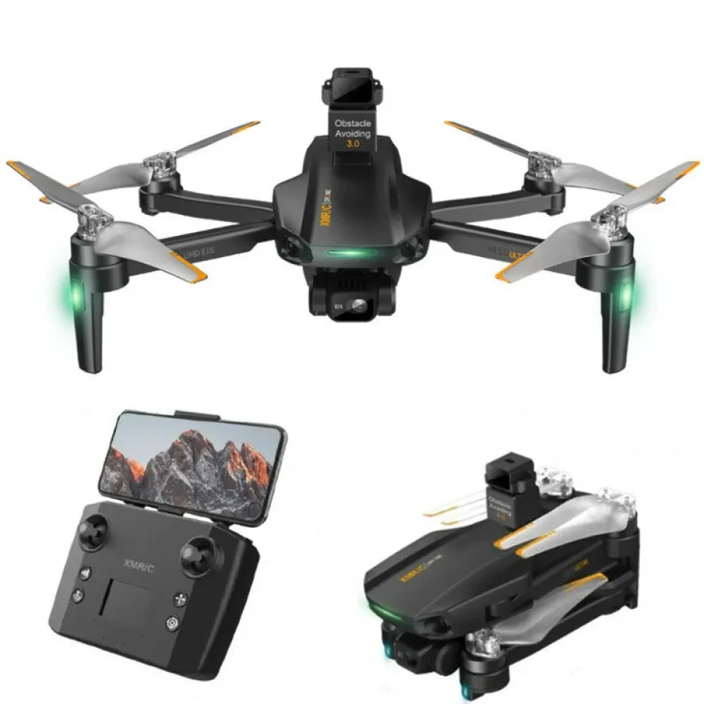 XMR/C M10 Ultra S+ Plus GPS 4KM Digitaler FPV-Repeater mit echter 4K HD-Kamera 3-Achsen-EIS-Gimbal 360° Hindernisvermeidung Bürstenloser faltbarer RC-Drohne Quadcopter RTF