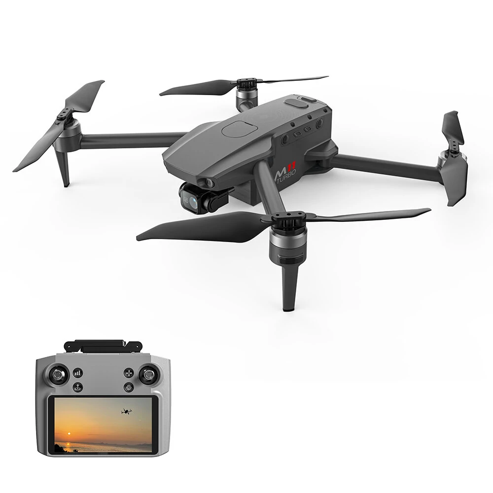 XMR/C M11 Turbo GPS 4KM 5G Repeater Digital FPV mit echter 4K HD Kamera, 3-Achsen EIS Gimbal, 360° Hindernisvermeidung, Bildschirm-Controller, klappbarer RC-Drohne Quadcopter mit bürstenlosem Motor RTF