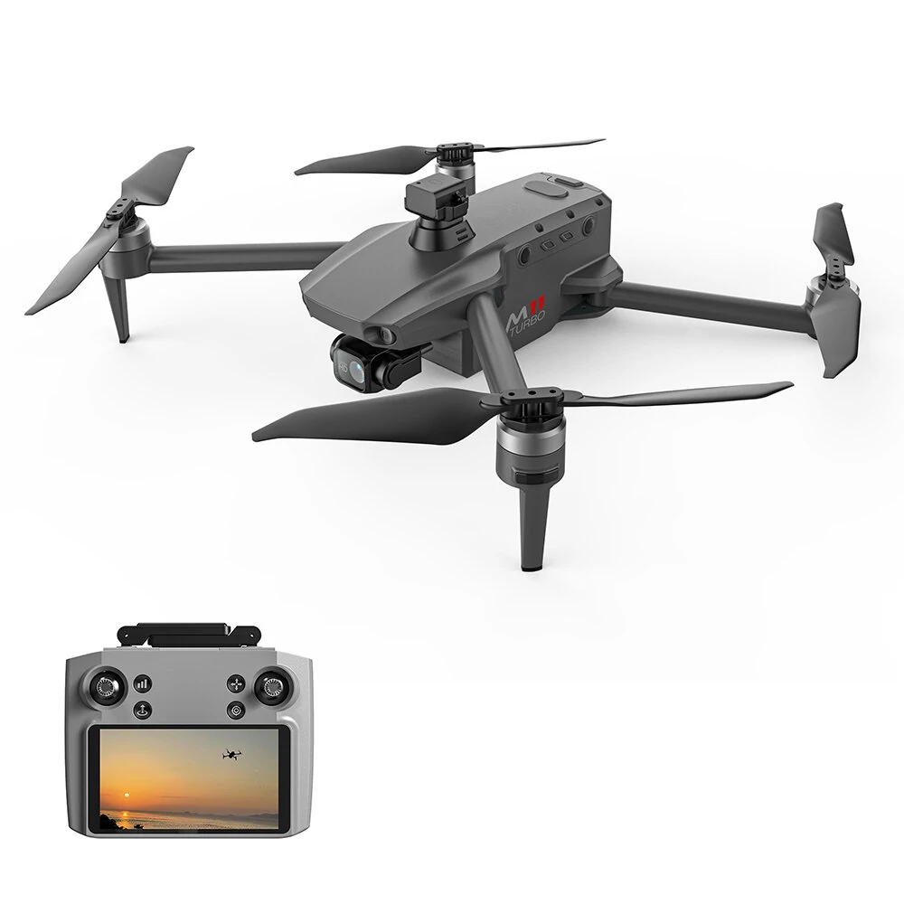 XMR/C M11 Turbo GPS 4KM 5G Repeater Digital FPV mit echter 4K HD Kamera, 3-Achsen EIS Gimbal, 360° Hindernisvermeidung, Bildschirm-Controller, klappbarer RC-Drohne Quadcopter mit bürstenlosem Motor RTF