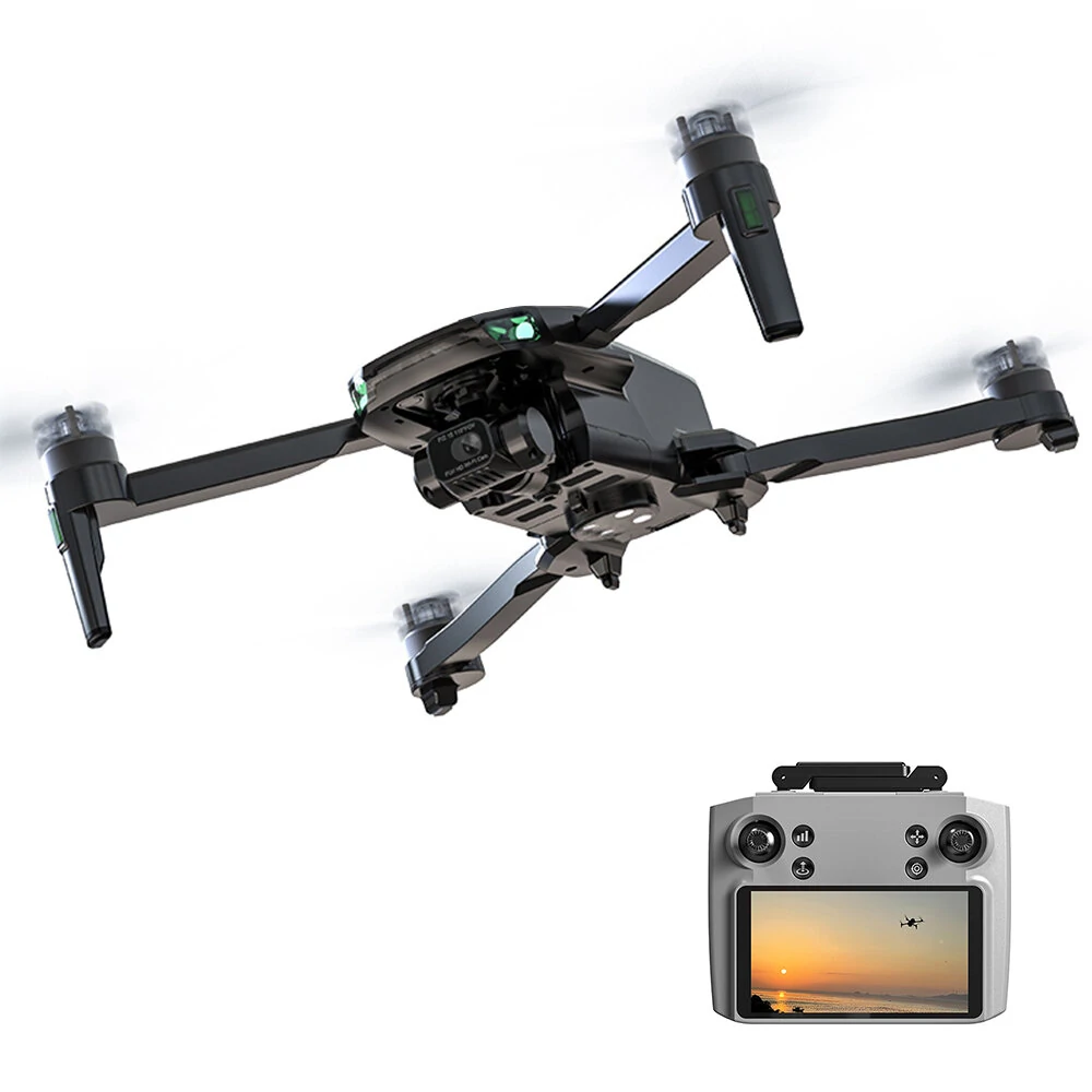 XMR/C M9 PRO PLUS PRO+ GPS 4KM 5G Digitaler FPV-Repeater mit echter 4K-HD-Kamera, 3-Achsen-EIS-Gimbal, 360 °-Hindernisvermeidungsbildschirm, bürstenloser faltbarer RC-Drohne Quadcopter RTF