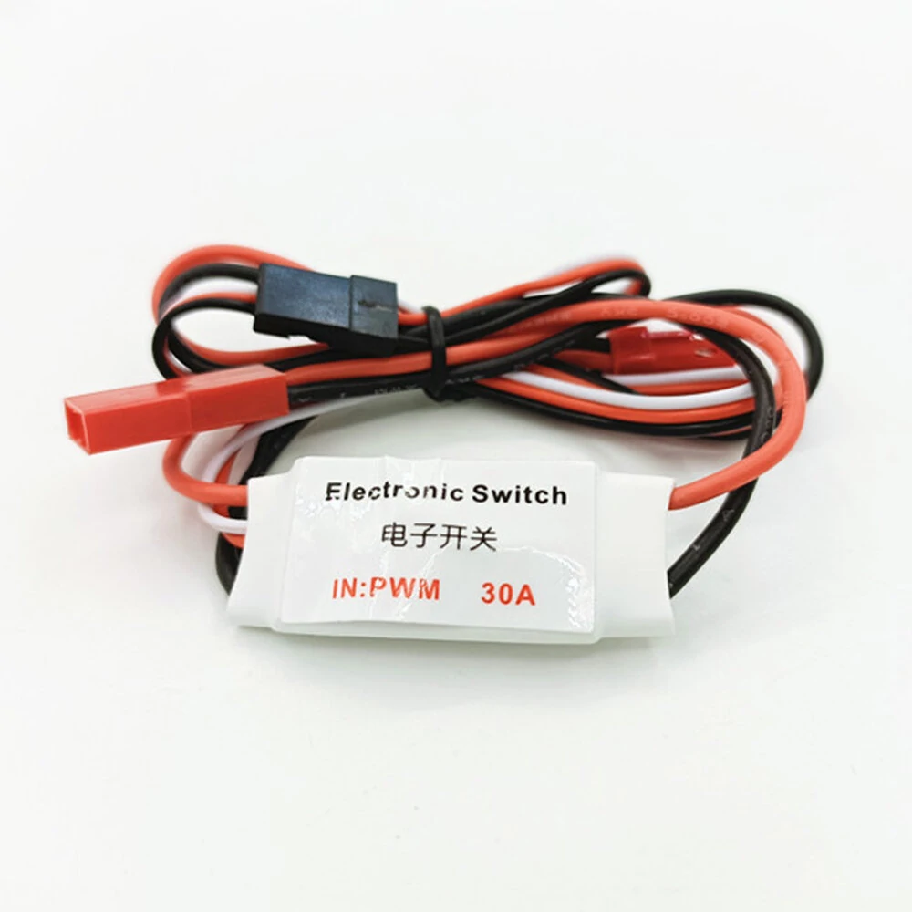 30A 3,7V-27V 1S-6S elektronisches Schaltmodul mit LED-Licht für FPV RC Flugzeug