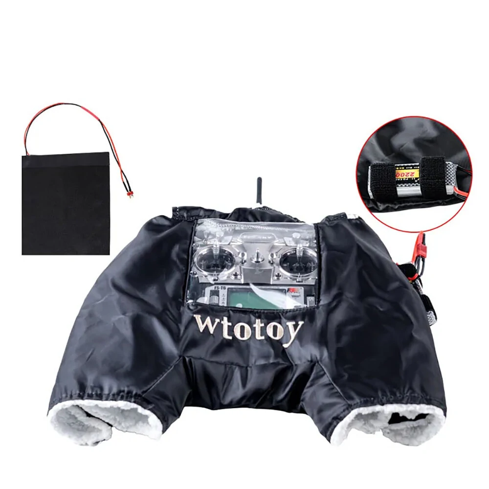 Aufgerüsteter RC-Sender Warme Handschuh mit Heizplattenabdeckung Schild Winter Outdooder Fliegen für Futaba Radiomaster Jumper Flysky Frsky Radio Controller