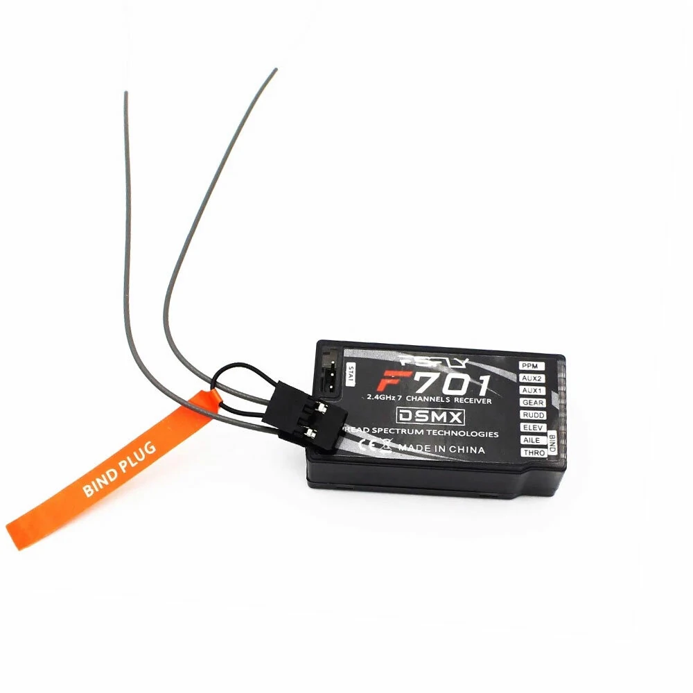 F701 2.4GHz 7CH Ultra Long Range PPM DSMX/DSM2 RC Empfänger für JR Spektrum DX6I DX7 DX9 Sender