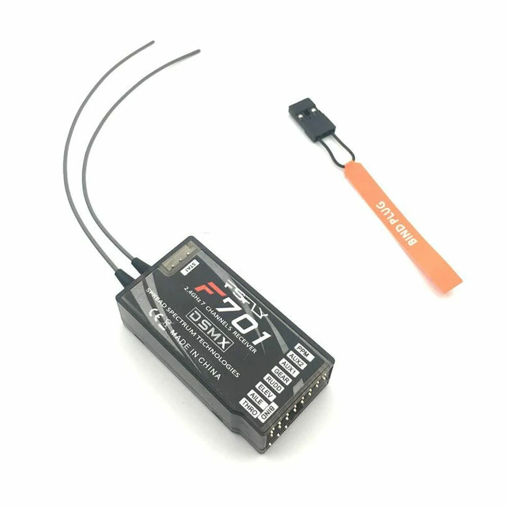 F701 2.4GHz 7CH Ultra Long Range PPM DSMX/DSM2 RC Empfänger für JR Spektrum DX6I DX7 DX9 Sender