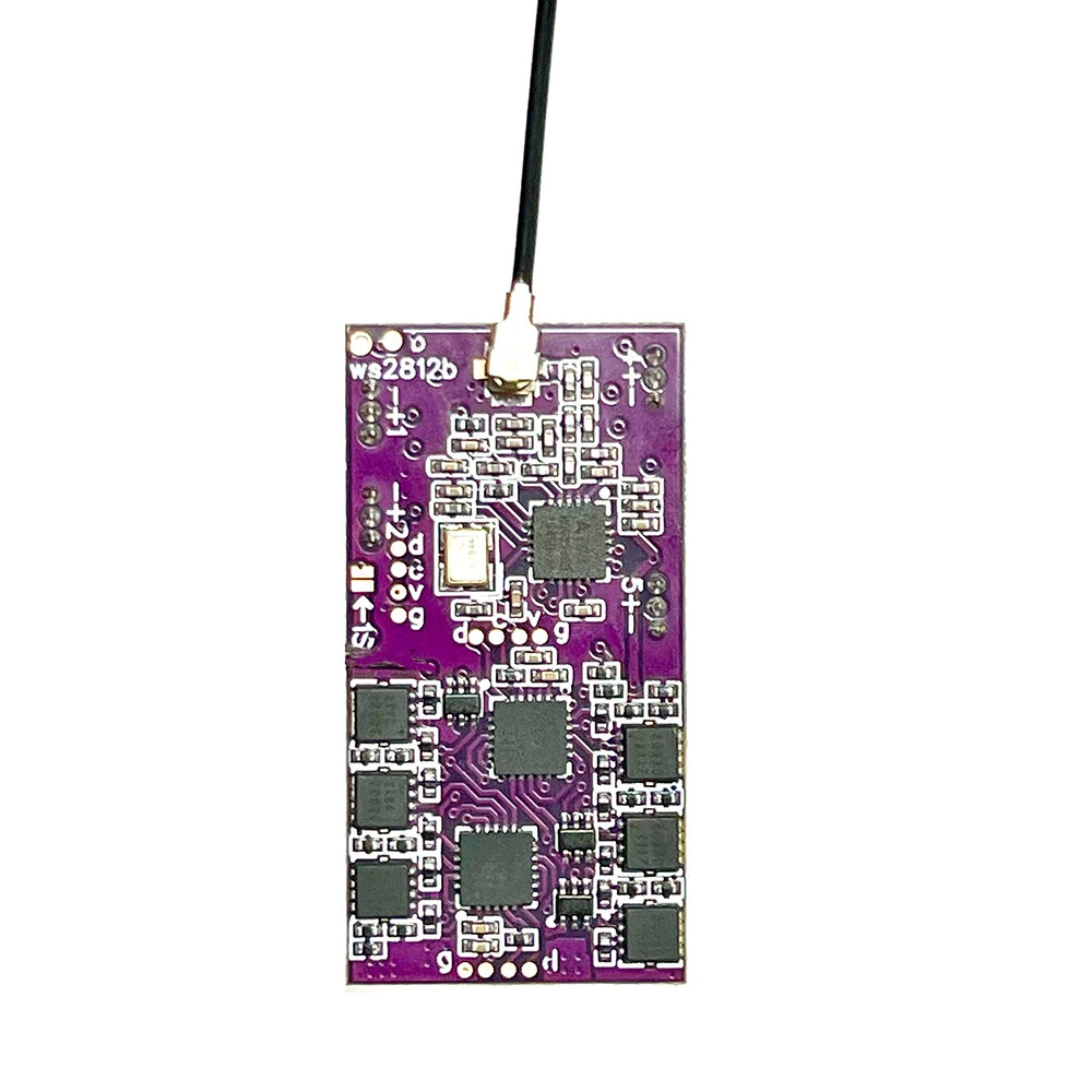 Multi-Protokoll-Langstreckenempfänger mit integrierten Dual 12A BLHeli Brushless ESCs mit BEC für Flysky i6 i6X Wfly Microzone Radiomaster 4in1-Funkfernsteuerung