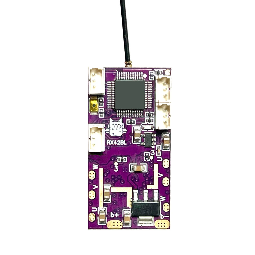 Multi-Protokoll-Langstreckenempfänger mit integrierten Dual 12A BLHeli Brushless ESCs mit BEC für Flysky i6 i6X Wfly Microzone Radiomaster 4in1-Funkfernsteuerung