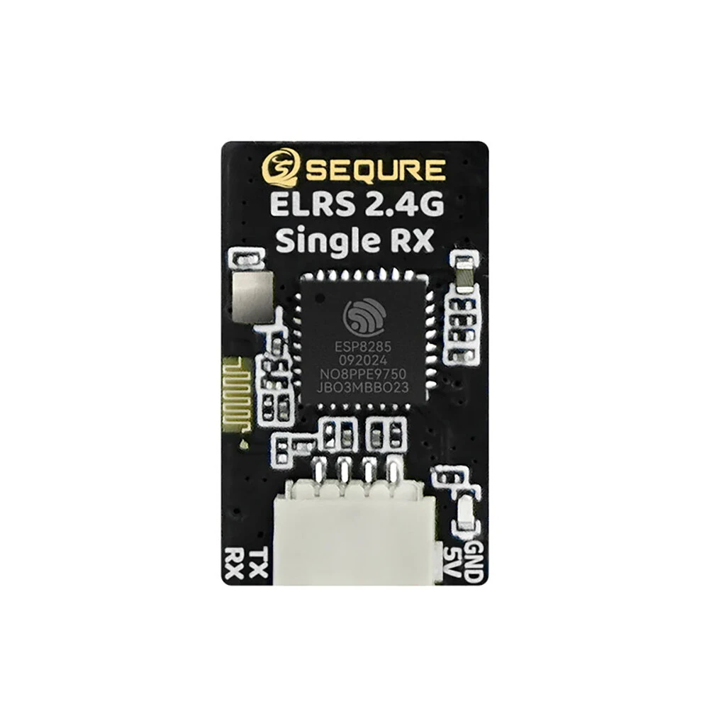 SEQURE ELRS 2.4GHz Einzelner Empfänger mit einzelnem Antennen-Long-Range-High-Refresh-Rate für FPV-Renndrohnen mit festem Flügel