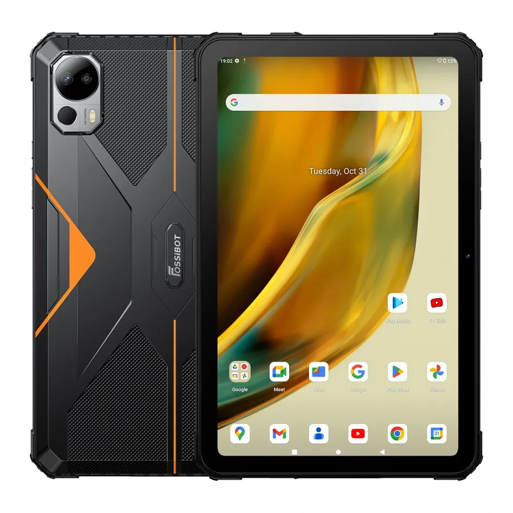 Robustes FOSSiBOT DT1 Lite MT8788 Octa Kern 4GB RAM 64GB ROM 10,4-Zoll-2K-Bildschirm-Android 13 IP68 IP69K Gesichtserkennung-Tablette