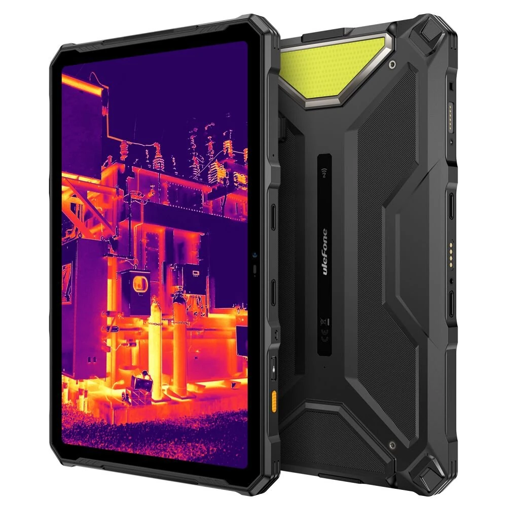 Ulefone Rüstung Pad 4 Ultra Thermische Bildversion MediaTek Dimensity 6300 5G 8GB LPDDR4X +8GB virtuelle RAM 256GB ROM 10.36 Zoll 2K Bildschirm 32MP+50MP Kamera IP68/IP69K Android 14 Robustes Tablet-PC 5G