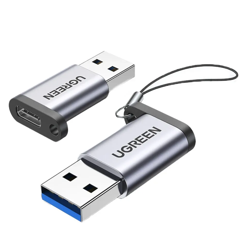 UGREEN USB-C-Adapter USB 3.0 2.0 Männlich auf USB 3.1 Typ C Weiblich Typ-C Adapter für Laptop Telefon Ohrhörer