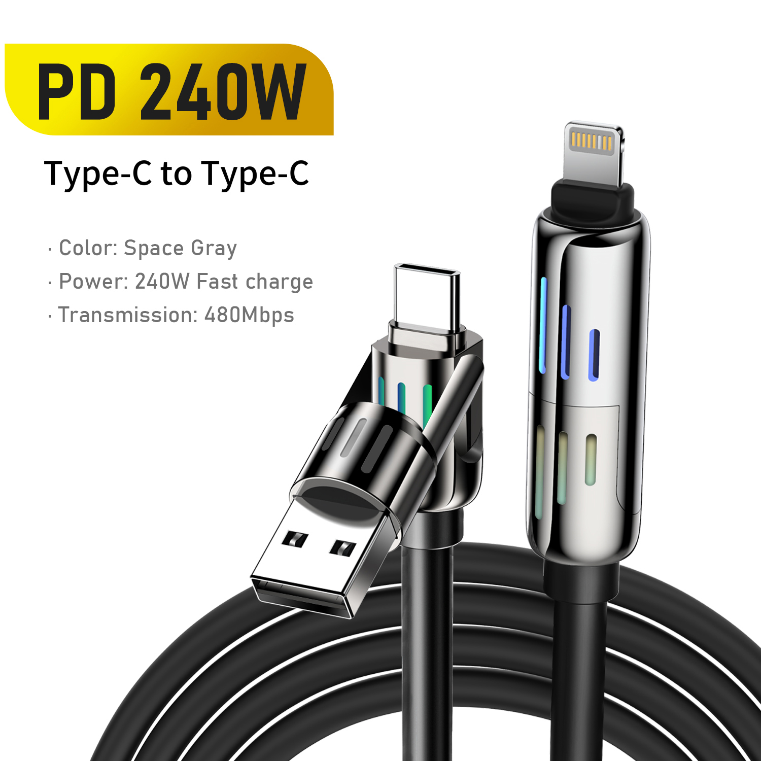 BlitzWolfreg-BW-HDC6-4-in-1-USB-Kabel-12-m-mit-RGB-Atemlicht-PD-240W-Schnellladekabel-Zinklegierungs-2017925-11