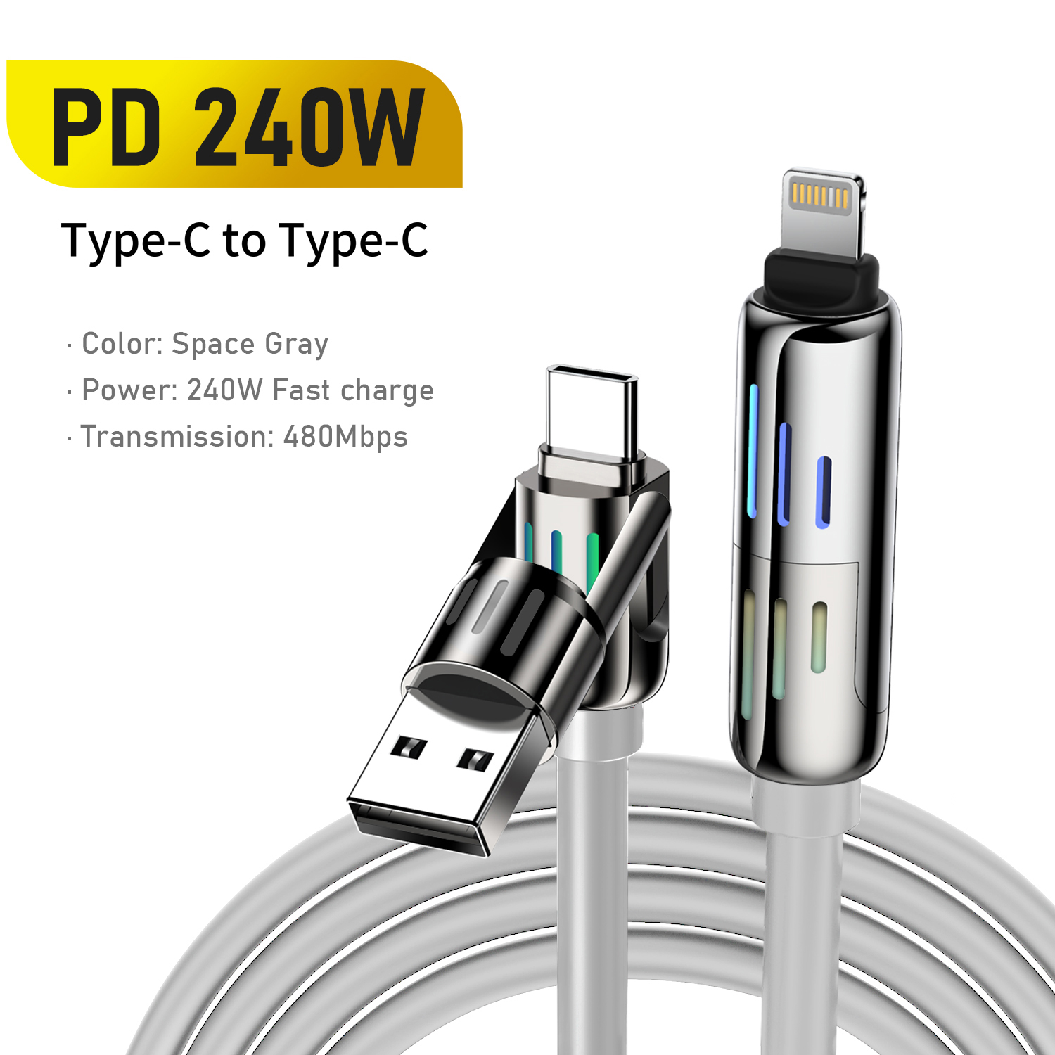 BlitzWolfreg-BW-HDC6-4-in-1-USB-Kabel-12-m-mit-RGB-Atemlicht-PD-240W-Schnellladekabel-Zinklegierungs-2017925-10