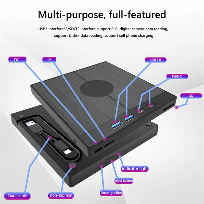 Externes-CDDVD-Laufwerk-7-in-1-CD-Brenner-mit-2-USBType-C-Anschluumlssen-USB-30-Tragbarer-CDDVD-Bren-2010468-4