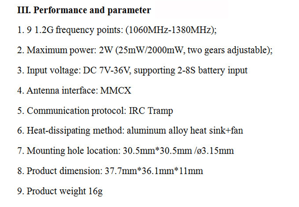 12-GHz-9-Kanal-High-Power-25mW2000mW-1060MHz-1380MHz-MMCX-FPV-Sender-VTX-fuumlr-RC-Drohnen-Flugzeuge-2013036-3