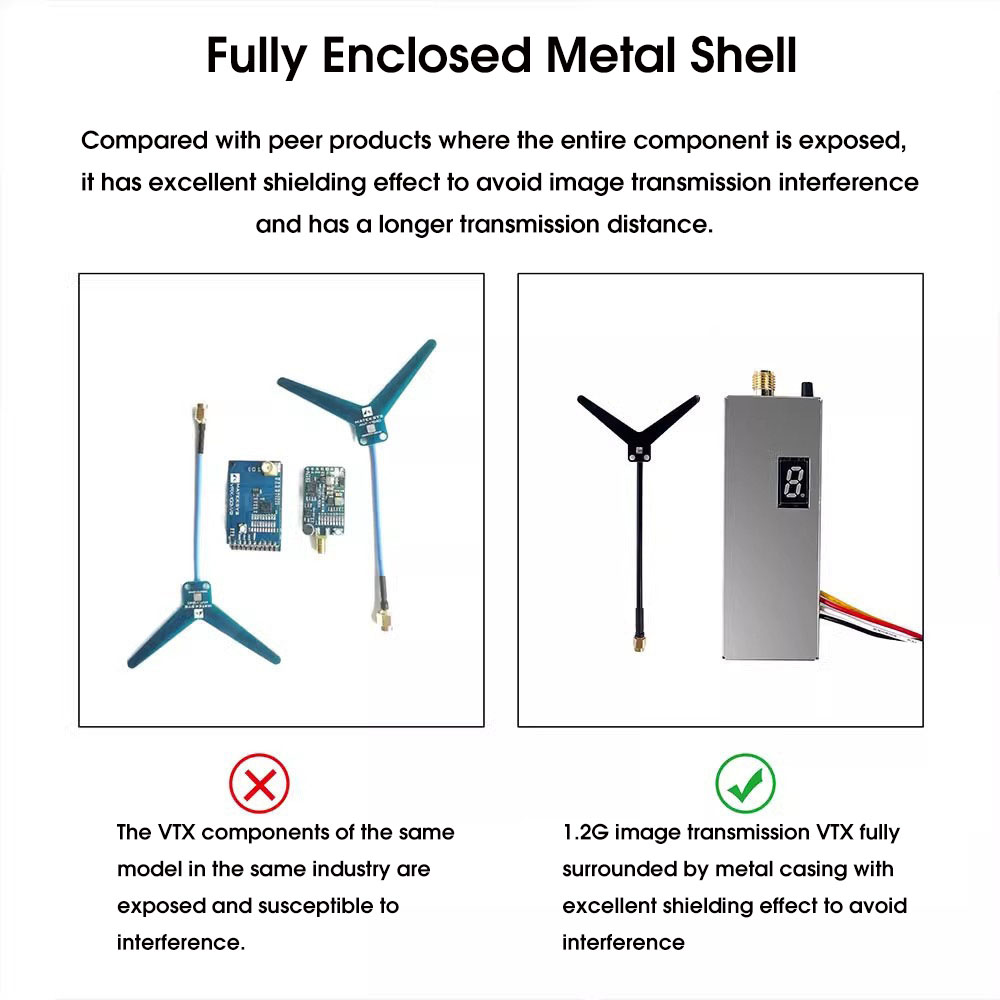 12G--13GHz-16W-8CH-VTX-1G3SE-Bilduumlbertragungssender-VRX-1G3-V2-Empfangsmodulset-fuumlr-FPV-Aircra-2013437-2