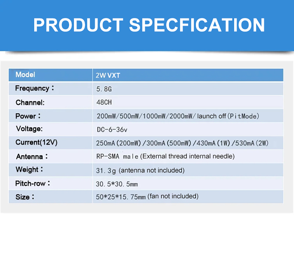 EWRF-58G-2000mW-48CH-FPV-Wireless-Transmitter-VTX-Reichweite-uumlber-20-km-mit-14-mm-CMOS-700TVL-Kam-2014591-10