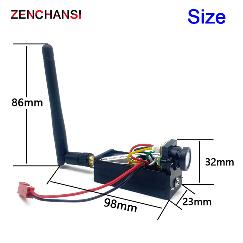 EWRF-58GHz-48CH-1002004001000mW-Einstellbarer-VTX-FPV-Sender-mit-14mm-CMOS-700TVL-FPV-Kamera-fuumlr--2019824-2