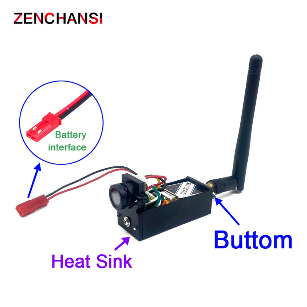 EWRF-58GHz-48CH-1002004001000mW-Einstellbarer-VTX-FPV-Sender-mit-14mm-CMOS-700TVL-FPV-Kamera-fuumlr--2019824-3