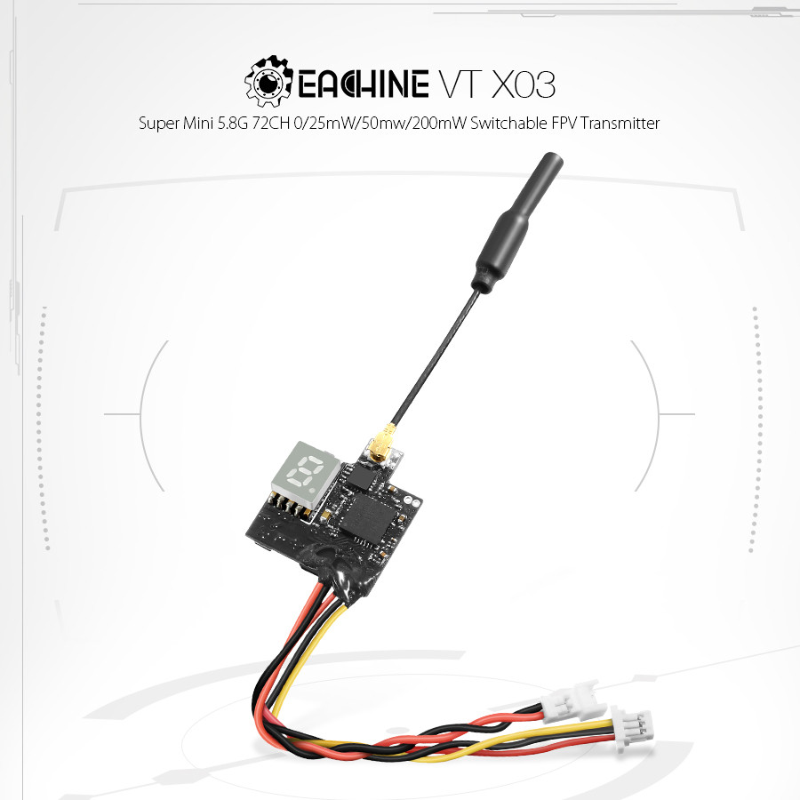 Eachine-VTX03-Super-Mini-58G-72CH-025mW50mW200mW-Schaltbarer-FPV-Sender-fuumlr-RC-Drohnen-1114206-1