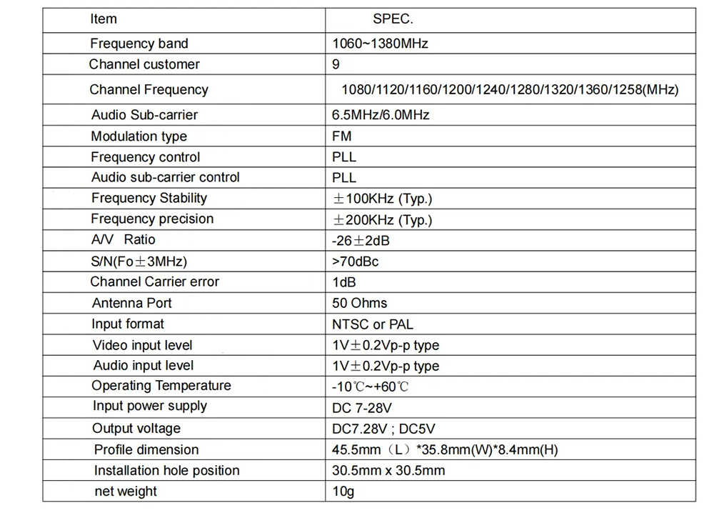 FPV-12-GHz-01-mW25-mW200-mW800-mW-9CH-Transmitter-VTX--Receiver-VRX-FPV-Combo-fuumlr-RC-Drohne-Flugz-2001923-1