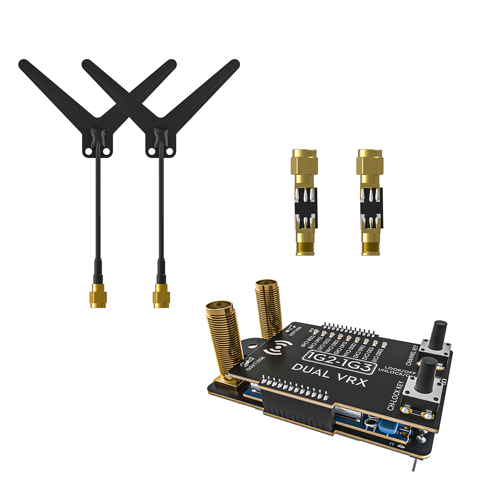 Flywoo-9CH-12G13GHz-95dBm-04A5V-Dual-VRX-Analog-Goggle-Empfaumlngermodul-mit-SMA-Dipolantennen-kompa-2002322-7