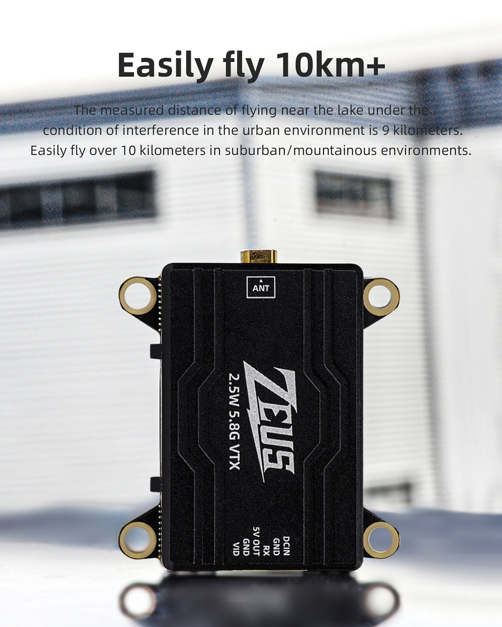 HGLRC-ZEUS-VTX-58-GHz-40CH-PIT--2520080016002500mW-25W-MMCX-FPV-Sender-fuumlr-RC-Drone-Long-Range-DI-2002710-2