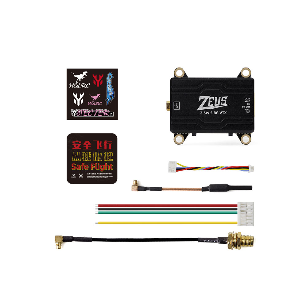 HGLRC-ZEUS-VTX-58-GHz-40CH-PIT--2520080016002500mW-25W-MMCX-FPV-Sender-fuumlr-RC-Drone-Long-Range-DI-2002710-11