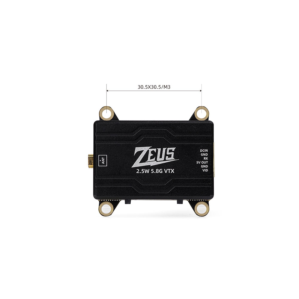 HGLRC-ZEUS-VTX-58-GHz-40CH-PIT--2520080016002500mW-25W-MMCX-FPV-Sender-fuumlr-RC-Drone-Long-Range-DI-2002710-10