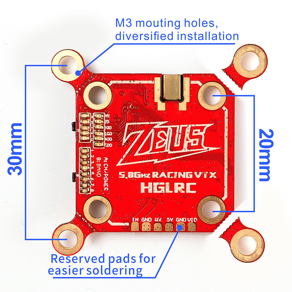 HGLRC-Zeus-VTX-58G-40CH-PIT25100200400800mW-Smarte-Montage-20--20-mm--30--30-mm-FPV-Sender-mit-integ-1761340-2