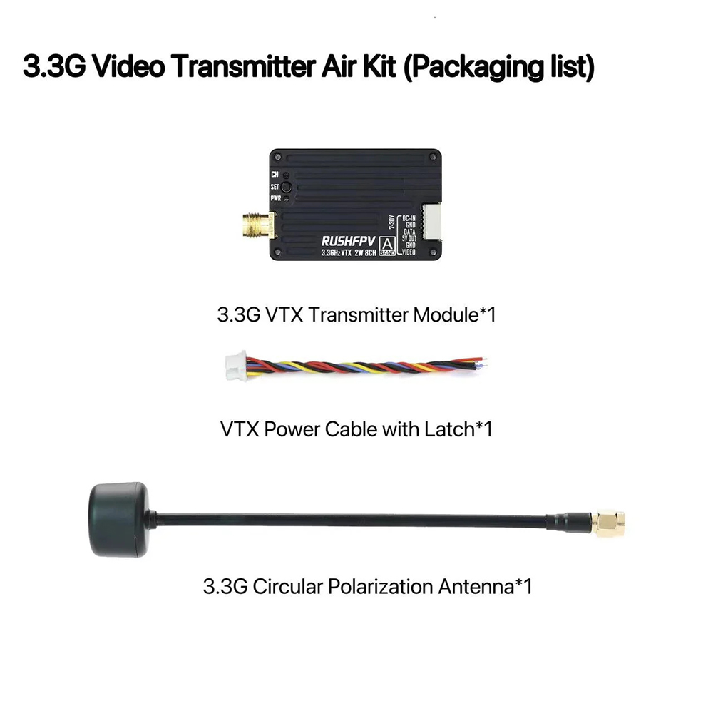 RUSHFPV-33-GHz-2W-8CH-Video-Sender-mit-kreisfoumlrmig-polarisiertem-Antenne-fuumlr-Langstreckenfluum-2017928-2