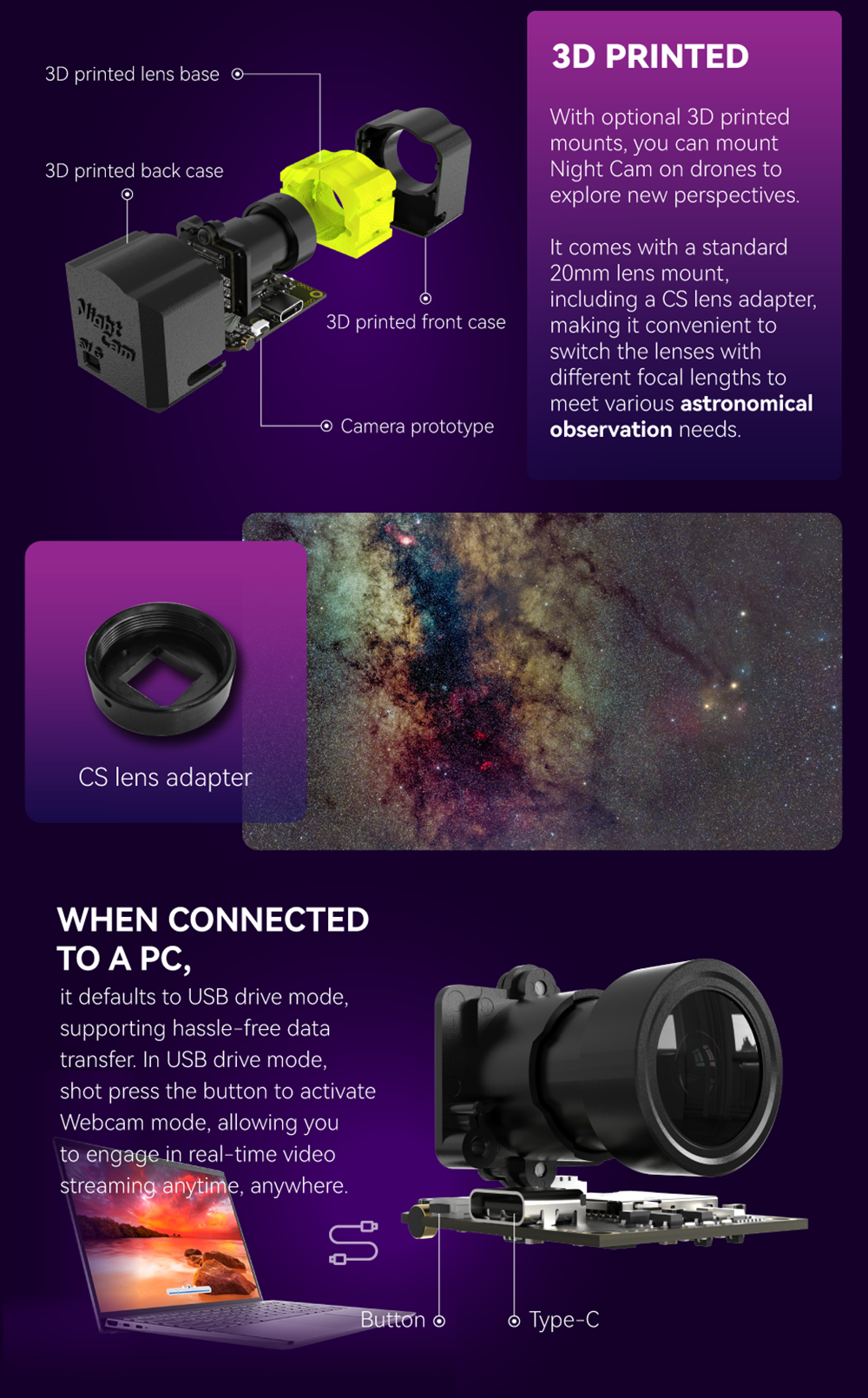 RunCam-Night-Cam-Prototype-118-Sensor-32000e-Lux-sec-27K-Aufnahmekamera-mit-3D-gedruckten-Halterunge-2001921-2