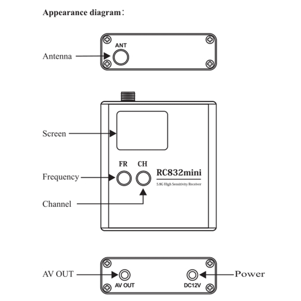 SJ-RC832Mini-49G-58G-56CH-5dB-Hochsensibler-Empfaumlnger-2014244-7