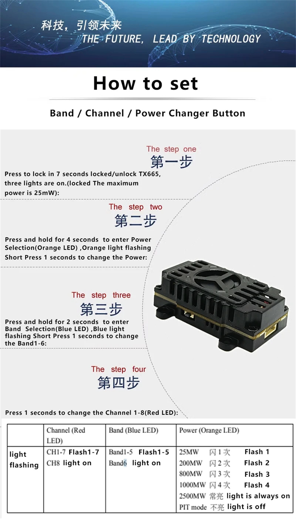 TX665-58GHz-48CH-2-6S-25W-48CH-25mW200mW800mW1000mW2500mW-VTX-Video-Transmitter-fuumlr-Langstrecken--2023341-7