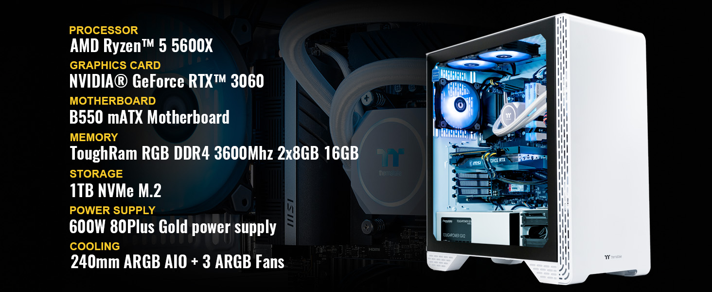 Thermaltake-Glacier-360-flssigkeitsgekhlter-PC-AMD-Ryzen-5-5600X-RTX-3060-16GB-3600MHz-DDR4-ToughRAM-B09FYNM2GW-1