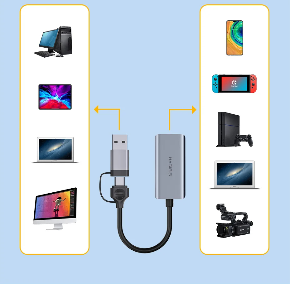 HAGiBiS-USB-30-Videoaufnahmekarte-HD-zu-USBType-C-Spiele-Grabber-Aufzeichnung-1080P60Hz-Aluminiumleg-2010386-17