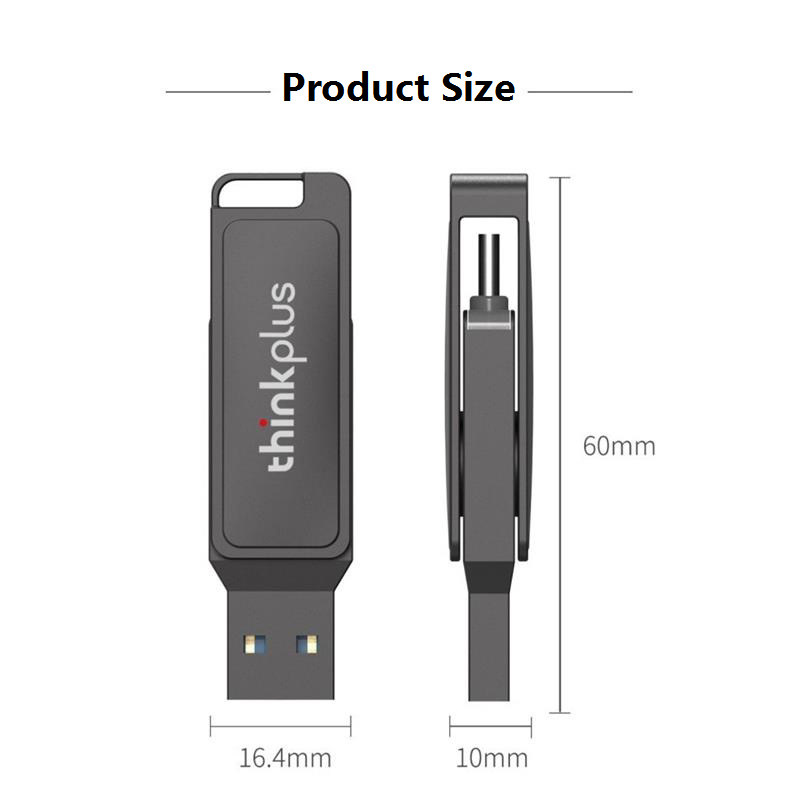 Lenovo-Thinkplus-MU233-USB32-Flash-Laufwerk-mit-hoher-Geschwindigkeit-Dual-Interface-Kapazitaumlt-vo-2005463-9