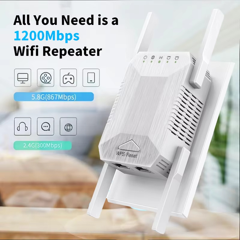 1200Mbps-WLAN-Repeater-Wifi-Verstaumlrker-Dual-Band-24G5GHz-4-Antennen-Netzwerk-Verstaumlrker-Repeat-2022357-1